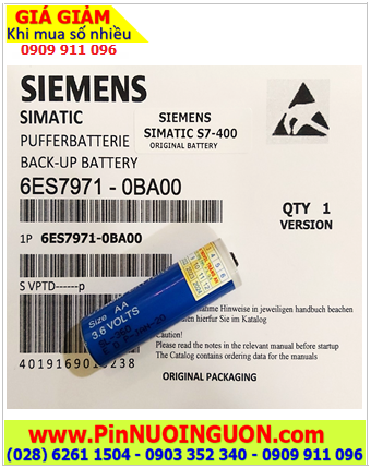 Siemens 6ES7971-0BA00; Pin PLC Siemens 6ES7971-0BA00 lithium 3.6v AA 2300mAh _Xuất xứ Đức
